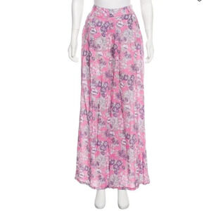 NWOT CHRISTOPHE SAUVAT Floral Wide-Leg Pants